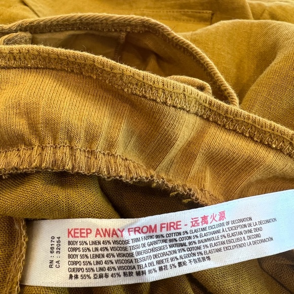 Free People Sofari Alchemy Short Sleeve Linen Bodysuit Large - Picture 9 of 9